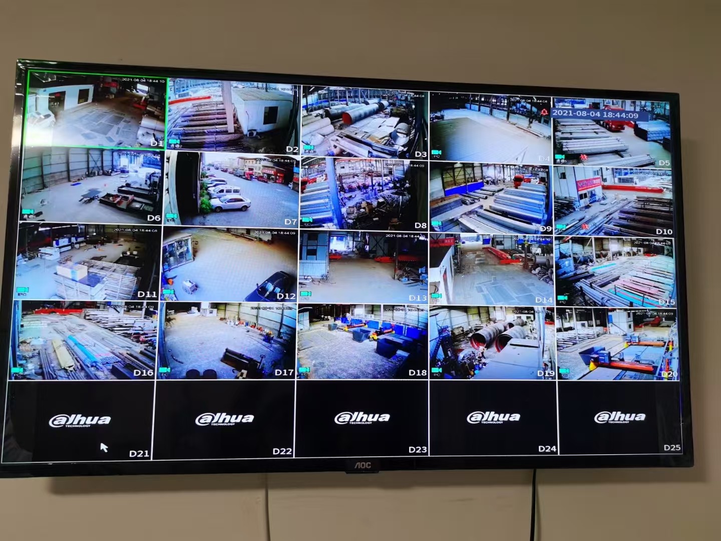 监控显示器多画面图片